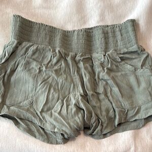 Prana Sage Green Relaxed Shorts